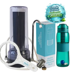 Filtre vitalisant sur-évier + gourde filtrante offerte
